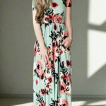 Chic Bohemian Maxi Print Dress