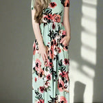 Chic Bohemian Maxi Print Dress