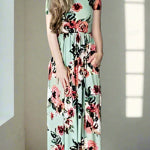 Chic Bohemian Maxi Print Dress