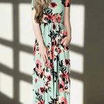 Chic Bohemian Maxi Print Dress