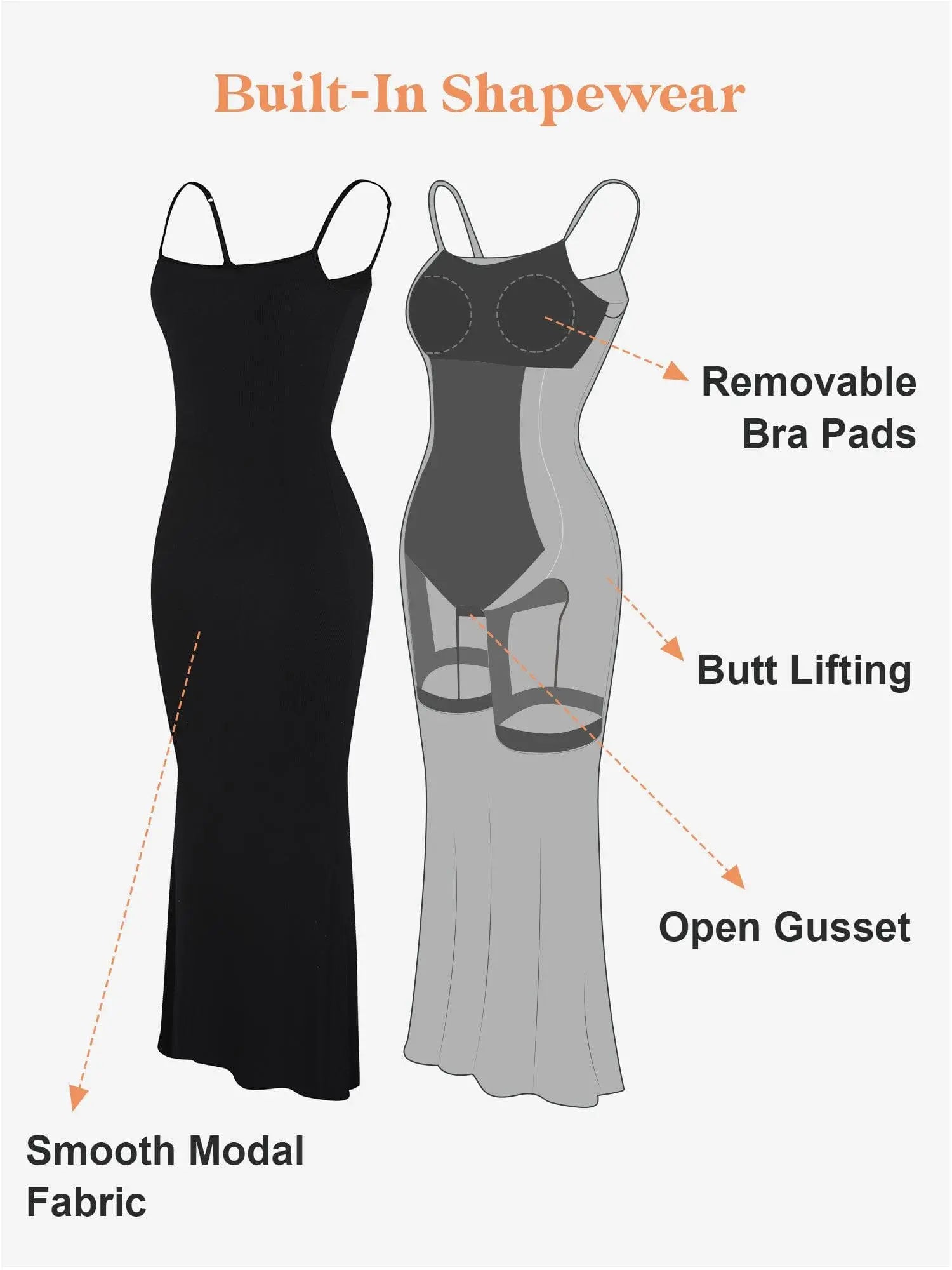 Shapewear Comfort Dress for Women