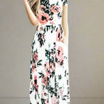 Chic Bohemian Maxi Print Dress