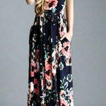 Chic Bohemian Maxi Print Dress