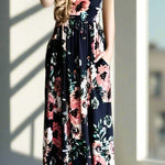 Chic Bohemian Maxi Print Dress