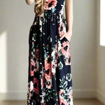 Chic Bohemian Maxi Print Dress