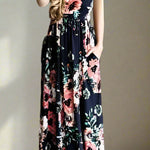 Chic Bohemian Maxi Print Dress