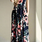 Chic Bohemian Maxi Print Dress