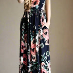 Chic Bohemian Maxi Print Dress