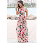 Chic Bohemian Maxi Print Dress