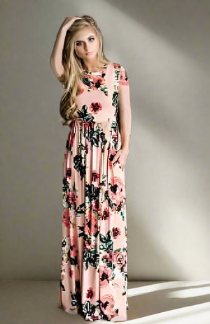 Chic Bohemian Maxi Print Dress