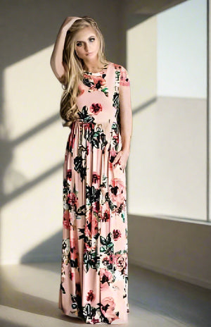 Chic Bohemian Maxi Print Dress