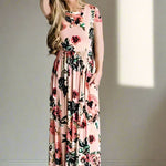 Chic Bohemian Maxi Print Dress